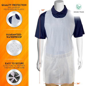 Tùy Chỉnh <span class=keywords><strong>In</strong></span> Khuyến Mại Làm Sạch Dịch Vụ Đồng Phục Tím Màu Đỏ Màu Xanh Lá Cây Nhựa <span class=keywords><strong>PE</strong></span> Vest Tạp Dề Cá Nhân Với Logo - Product Image 6