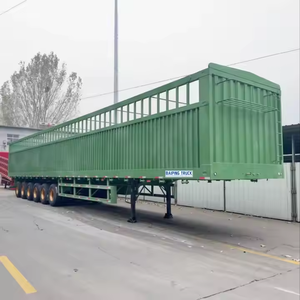 Semirremolque de 6 ejes con vallas para transporte de animales, carga, caña de azúcar, en venta - Product Image 5