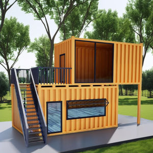 Модульный контейнерный дом из гофрированной стали, сертифицированный CE, двухэтажный, для кафе, отелей и вилл - Product Image 2