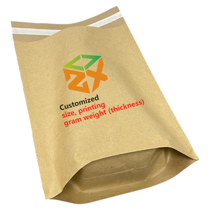 100% có thể tái chế tùy chỉnh phân hủy sinh học kraft giấy bưu phẩm thể hiện vận chuyển túi cho quần áo bao bì - Product Image 4
