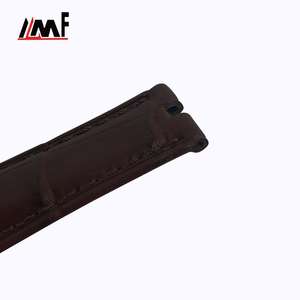 Diseño fácil de usar Nuevas correas de repuesto retro Valioso 20Mm Cocodrilo genuino Cadena suave Correa de reloj de cuero Logotipo personalizado - Product Image 6