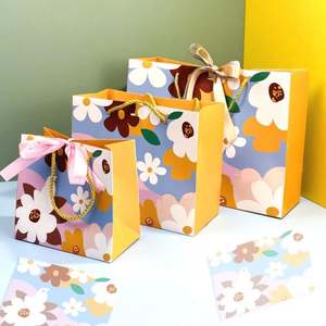 Luxury Premium Eco-Friendly Lightweight Durable Paper Clothing Packaging <b>Bags</b> Gift <b>Bag</b> Ribbon Handle for Shopping Wedding <b>Sweets</b> - Product Image 2