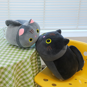 Peluche chat aux yeux ronds, coussin en peluche, poupée en peluche douce, cadeau d'anniversaire pour enfants, chat - Product Image 4