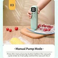 Mesin Vacuum Sealer Mini Portabel dengan Layar Digital, Pasokan Pabrik