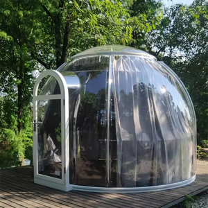 Moderna Carpa Burbuja Transparente para Exteriores, <span class=keywords><strong>Casa</strong></span> Domo Geodésica Transparente con Estructura de Aluminio y Policarbonato - Product Image 4