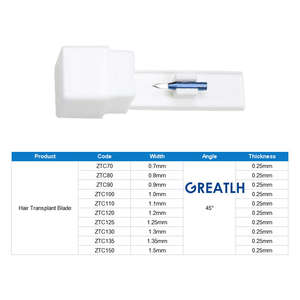 Lame d'implant de greffe de cheveux de couteau de lames de saphir d'incision de Offre Spéciale fue pour la greffe de cheveux - Product Image 6