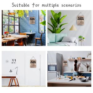 Décoration murale suspendue en bois, logo noir, <span class=keywords><strong>nom</strong></span> <span class=keywords><strong>féminin</strong></span>, inspirant, moderne, HS HS-23Z323, accessoires multifonctionnels pour salon - Product Image 5