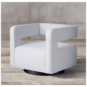 New arrival swivel living room chairs indoor furniture leisure fabric home single living room sofa