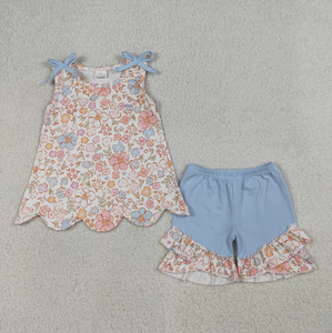 Conjuntos de Ropa para Bebés Hermanas: Pelele con Volantes y Túnica con Borde Festoneado para Niñas Pequeñas, Estilo Mamá - Product Image 2