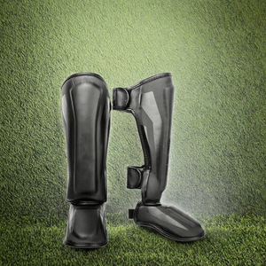 Espinilleras de Cuero PU para Boxeo, Kickboxing, Muay Thai, Protección de Empeine para Entrenamiento - Product Image 3