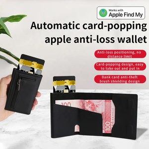 Thiết bị định vị thông minh <span class=keywords><strong>GPS</strong></span> bằng da thật chính hãng MFi tương thích với IOS IPHONE, tìm kiếm ví của tôi với chức năng định vị <span class=keywords><strong>GPS</strong></span> và thẻ. - Product Image 2