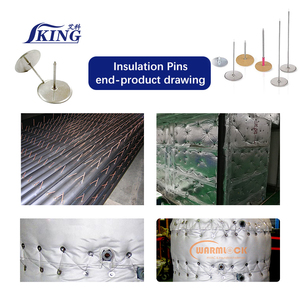 Clavos de Soldadura para Aislamiento de Conductos HVAC IKING con Tapa Protectora Ignífuga - Product Image 6