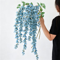 Guirlandes de fleurs artificielles de glycine extra longues L-314, fausses fleurs en soie, vigne de glycine pour décoration d'arche de mariage et de plafond