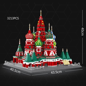 Wange briques blocs de construction moscou église <span class=keywords><strong>russe</strong></span> St Basils cathédrale jouet Architecture jouets pour enfants - Product Image 5