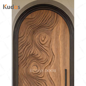 Porta d'ingresso principale in legno di lusso in legno massello di quercia con Design europeo, porta principale - Product Image 2