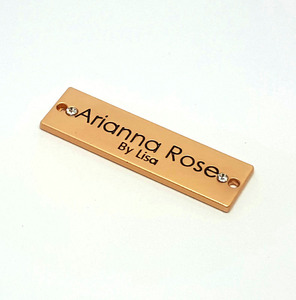 <span class=keywords><strong>Logo</strong></span> rectangulaire pour soutien-gorge et bikini, étanche, gravé, plaqué or, diamants, <span class=keywords><strong>logo</strong></span> métallique personnalisé - Product Image 6