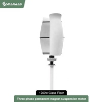 Éolienne à axe vertical en spirale SMARAAD ST-1200W faible bruit et haute efficacité énergétique expédiée par le fabricant