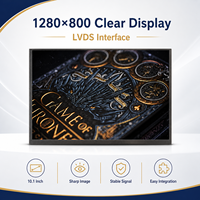 Modul LCD TFT IPS 10,1 Inci OEM yang Dapat Dibaca di Bawah Sinar Matahari 1280x800 LVDS 1000 Cd/m² Layar Khusus untuk HMI Luar Ruangan