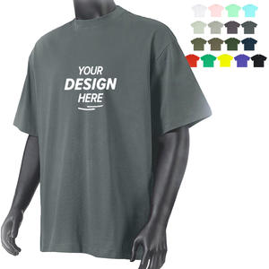 T-shirt en coton 100% tricoté surdimensionné personnalisé BES206, 230 g/m², lourd, style hip-hop, conçu pour les fabricants de vêtements - Product Image 2