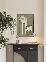 Peintures et arts muraux en bois sculpté MDF minimaliste moderne Décoration intérieure 3d Sculpture sur bois Mixed Media Artwork