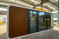 Maison préfabriquée moderne de type Apple Cabin avec design intérieur intelligent pour hôtel, complexe hôtelier et Airbnb