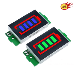 1S - 4S-8S Mô-đun Chỉ Báo Dung Lượng Pin Lithium 3.7V Đơn 4.2V Hiển Thị Màu Xanh Xe Điện Kiểm Tra Năng Lượng Pin Li-ion - Product Image 2