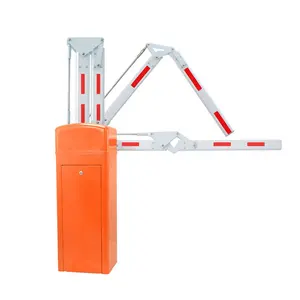 180 Degrees Folding Arm Barrier Gate LED Light Automatically Close / Open Boom Gate