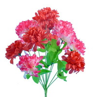 Bouquet de fleurs artificielles décoratives en soie, 12 têtes, pour les fêtes, vente en gros
