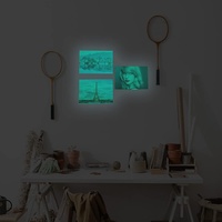 Papier photo jet d'encre luminescent Everyglow personnalisé, fluorescent pour la décoration de fête d'Halloween, bleu-vert, non toxique, photoluminescent
