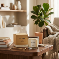 Bougie en cire de soja à l'huile essentielle naturelle, coffret cadeau parfumé pour les fêtes, cadeau parfumé et décoration d'hôtel