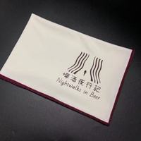 Chiffon de polissage en microfibre suédée double face, épais, sans peluches, personnalisable, pour verres à vin, taille sur mesure