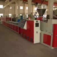 Mesin pres ekstrusi saluran produksi ekstruder terus menerus profil pintu jendela PVC HDPE PP GMT