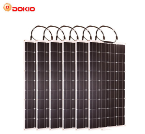 6 pièces 12V 100W Flexible Mono Panneau Solaire pour Voiture Batterie Bateau Maison 200w 300w 500w 600w Système Solaire Chine <span class=keywords><strong>Dokio</strong></span> - Product Image 3