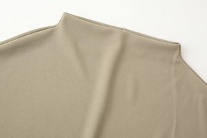 MYST&ZA Abbigliamento Donna Primavera 2026 Nuova Moda Semplice <span class=keywords><strong>Top</strong></span> a <span class=keywords><strong>Collo</strong></span> <span class=keywords><strong>Alto</strong></span> <span class=keywords><strong>con</strong></span> Maniche Corte e Drappeggio 1165020 1165021 - Product Image 2