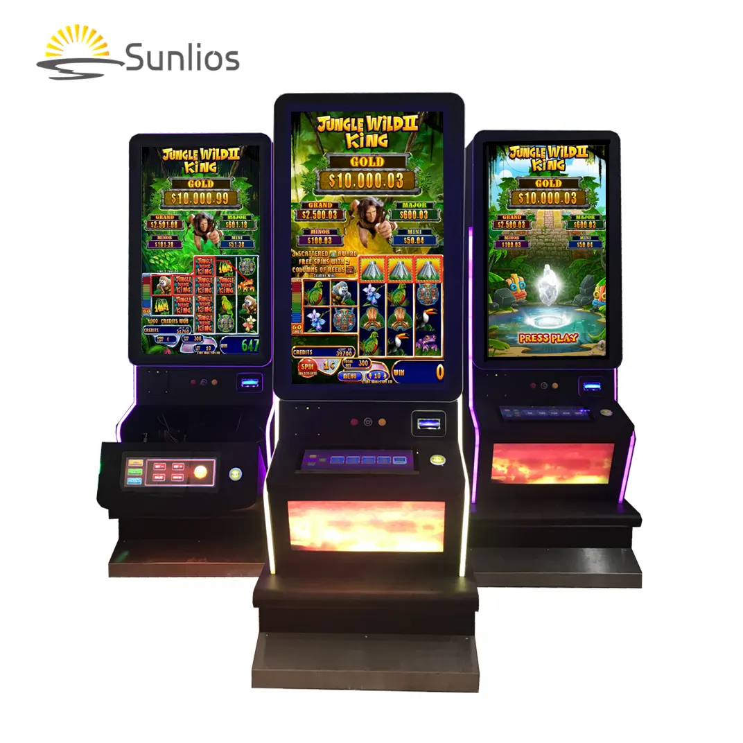 Casino Gambling Game Machine Jungle Wild 2 King Lcd Screen Cool Modeling Game Coin Operated Game Machine