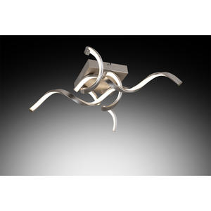 Plafoniera LED a Soffitto DIAMETRICA 59CM SATIN NICKEL - 40W 1900lm 4000K - Product Image 1