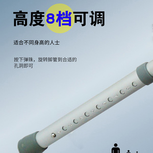 Aluminum Alloy <b>Walker</b> Foldable Non Slip For <b>Elderly</b> Medical Use - Product Image 4
