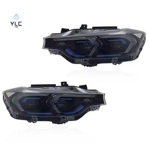 Faros Delanteros LED YLC para <span class=keywords><strong>BMW</strong></span> F30 F35 328i 335i <span class=keywords><strong>330d</strong></span>, Actualización de Faros Delanteros, Estilo Láser, Ensamblaje de Luces Delanteras, Conversión - Product Image 2