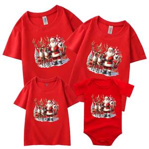 Vêtements de Nouvel An pour mère et fille, t-shirts pour filles, garçons, maman, papa, t-shirts de Noël pour femmes, hommes, enfants, barboteuse pour bébé, tenues assorties pour la famille - Product Image 2