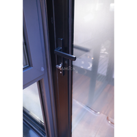 Porte à battants en aluminium de sécurité à double vitrage moderne de haute qualité sur mesure australienne AMJ AS2047