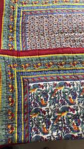 Premium dernière tendance impression léger fait à la main pur coton Kantha couette bio Kantha couette bio réversible Kantha couette - Product Image 3