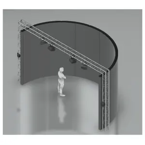 220 độ đa kênh mô phỏng cong màn hình chiếu tùy chỉnh kích cỡ FOV bán kính có sẵn - Product Image 1