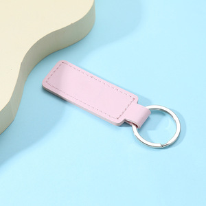 Fabrieksgroothandel op maat gemaakte leren sleutelhanger sleutelhouder hanger retro promotie cadeau blanco luxe PU lederen sleutelhanger - Product Image 6