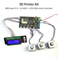 Kit d'imprimante 3D Keyestudio pour Arduino, MKS Base V1.2 + 5x 8825 + LCD 2004 Smart Controller Board, kit de démarrage pour imprimante 3D