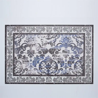 Nouveau tapis de sol imprimé, tapis de cuisine, tapis de porte, tapis de sol en PVC écologique, imperméable, antidérapant, tapis de cuisine, tapis pour le sol