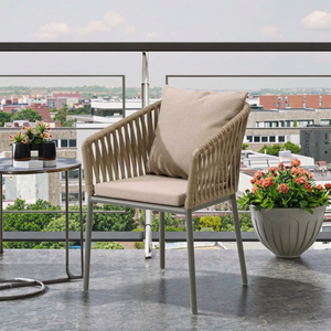 Silla de Jardín Moderna de Mimbre para Comedor, Sala de Estar, Hotel, Parque, Patio, Apartamento, <span class=keywords><strong>Muebles</strong></span> de Jardín para Exteriores - Product Image 2