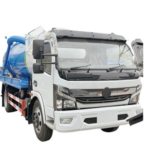 Camion-citerne à vide 4x2 de 5 m³ pour eaux usées septiques, monté sur camion, prix usine - Product Image 1