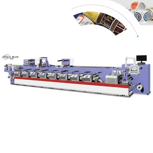 JZ-370A d'impression flexo 8 couleurs Machine d'impression flexo ruban adhésif Machine d'impression flexo plaque