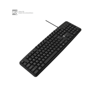 Pemasok Pabrik OEM MOQ Rendah Tahan Air Tombol Multimedia Murah Keyboard Kabel Kantor