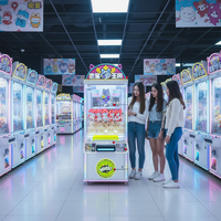 Machine de jeu d'arcade à clip de récompense pour armoire étroite, machine à cadeaux rotative à rendement élevé pour centres commerciaux